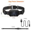 Wireless GPS Dog Fence Rechargeable Waterproof Electric Dog Collar 98-3280FT Adjustable Radius Pet Containment System Outdoor for Large Medium Dogs